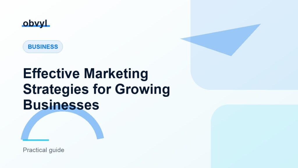 Featured image for Effective Marketing Strategies for Growing Businesses