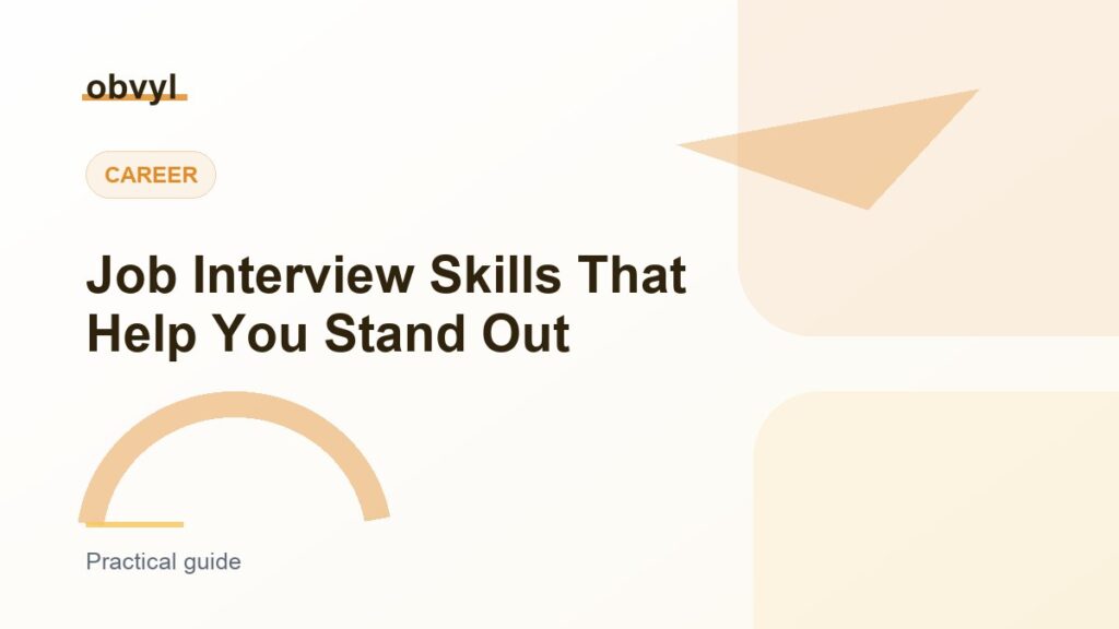 Featured image for Job Interview Skills That Help You Stand Out